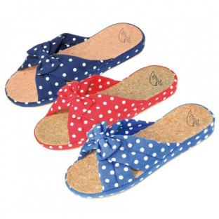 HL30402 микс бордовый,синий,черный 36-3,37-6,38-6,39-6,40-3 Tingo Туфли Дом Тапочки Текстиль, Текстиль, ЭВА Лето жен