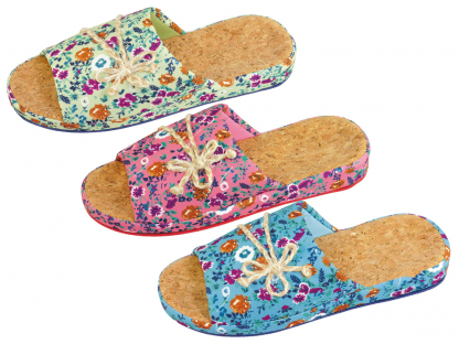 HL31530 микс зеленый. Фуксия ,бирюзовый 36-3,37-6,38-6,39-6,40-3 Tingo Туфли Дом Тапочки Текстиль, Текстиль, ЭВА Лето жен