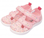 2-749-P01 Розовый с принтом МОНО 30-8 Nordman Stars П/ботинки Повсед Сандалеты Текстиль, Текстиль, ПУ (100% ПУ) Лето жен