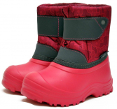 3-020-P01 Малиновый принт/красный МОНО 32/33-8 Nordman Joy П/сапоги Повсед Сноубутсы Иск.мат, Иск.мех, ЭВА Зима жен