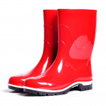 1-100-R06 Крас МОНО 26-14 Nordman Step Сапоги Повсед Веллингтон ПВХ, Без подклада, ПВХ (100% ПВХ) В/О жен