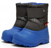 2-020-P04 Серый принт/синий МОНО 28/29-8 Nordman Joy П/сапоги Повсед Сноубутсы Иск.мат, Иск.мех, ЭВА Зима Муж