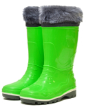 3-102-G10 Лайм 32-2,33-2,34-3,35-3 Nordman Step Сапоги Повсед Веллингтон ПВХ, Чул.нат.шерсть, ПВХ (100% ПВХ) В/О Муж