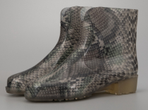 6-868-P03 Рептилия серая МОНО 38-8 Nordman Fleur П/сапоги Повсед Веллингтон ПВХ, Без подклада, ПВХ (100% ПВХ) В/О жен