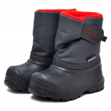 1-018-D03 красный/серый МОНО 26/27-8 Nordman Joy П/сапоги Повсед Сноубутсы Иск.мат, Нат.шерсть, ЭВА Зима жен