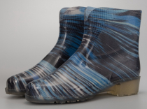 6-868-P02 Меланж разноцветный МОНО 36-8 Nordman Fleur П/сапоги Повсед Веллингтон ПВХ, Без подклада, ПВХ (100% ПВХ) В/О жен