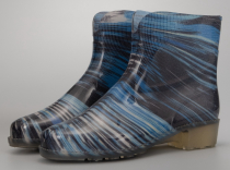 6-868-P02 Меланж разноцветный МОНО 38-8 Nordman Fleur П/сапоги Повсед Веллингтон ПВХ, Без подклада, ПВХ (100% ПВХ) В/О жен