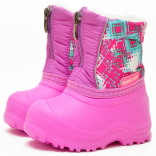 1-016-R01 Розовый принт/розовый 20/21-2,22/23-2,24/25-2,26/27-2 Nordman Joy П/сапоги Повсед Сноубутсы Иск.мат, Нат.шерсть, ЭВА Зима жен