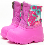 2-016-R01 Розовый принт/розовый 28/29-4,30/31-4 Nordman Joy П/сапоги Повсед Сноубутсы Иск.мат, Иск.мех, ЭВА Зима жен