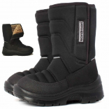 4-003-D01 Чёр 36-3,37-3 Nordman Lumi П/сапоги Повсед Дутики Иск.мат, Нат.шерсть, ПУ (100% ПУ) Зима Муж