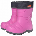 1-912-R02 Розовый, подошва серая 24/25-2,25/26-3,26/27-3 Nordman Flash Сапоги Повсед Веллингтон ЭВА, Чул.Флис, ПУ (100% ПУ) В/О жен