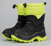 3-2000-G03 Лайм/черная прослойка 32-2,33-2,34-2,35-2 Nordman T-REX П/сапоги Повсед Дутики Иск.мат, Нат.шерсть, ПУ, ТПУ (100% ПУ, 100% ТПУ) Зима Муж