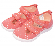 1-748-P01 Коралловый с принтом 22-1,23-1,24-2,25-2,26-2 Nordman Stars П/ботинки Повсед Сандалеты Текстиль, Текстиль, ПУ (100% ПУ) Лето жен