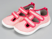 1-749-P05 Розовый горох 22-1,23-1,24-2,25-2,26-2 Nordman Stars П/ботинки Повсед Сандалеты Текстиль, Текстиль, ПУ (100% ПУ) Лето жен