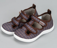 1-749-R09 Клетка коричневая 22-1,23-1,24-2,25-2,26-2 Nordman Stars П/ботинки Повсед Сандалеты Текстиль, Текстиль, ПУ (100% ПУ) Лето Муж