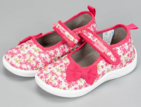 2-746-P09 Розовые цветы 27-2,28-2,29-2,30-1,31-1 Nordman Stars П/ботинки Повсед Сандалеты Текстиль, Текстиль, ПУ (100% ПУ) Лето жен