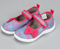 1-746-B06 Голубой/розовый 22-1,23-1,24-2,25-2,26-2 Nordman Stars Туфли Повсед Mary Jane Текстиль, Текстиль, ПУ (100% ПУ) Лето жен