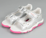 2-1134-W01 Серебренный 27-2,28-2,29-2,30-1,31-1 Nordman Boom Туфли Повсед Сандалеты Иск.мат, Кожподклад, ТЭП (100% ТЭП) Лето жен