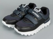 2-2218-D03 Чёр 28-2,29-2,30-2,31-2 Nordman Jump П/ботинки Актив.отдых Кроссовки Иск.мат, Текстиль, ЭВА В/О Муж