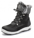 м 3-1786 Чёр 27-1,28-1,29-1,30-1,31-1,32-1 Лель Ботинки Повсед Дерби Нат.кожа, Нат.мех, ТЭП Зима жен