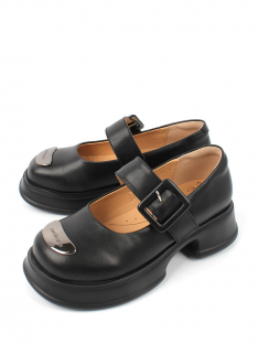 AL 7308 Чёр 34-1,35-1,36-1,37-1,38-1,39-1 Antilopa Туфли Школа Mary Jane Нат.кожа, Кожподклад, полим.мат Лето жен