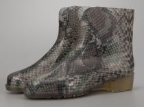 6-868-P03 Рептилия серая МОНО 39-8 Nordman Fleur П/сапоги Повсед Веллингтон ПВХ, Без подклада, ПВХ (100% ПВХ) В/О жен