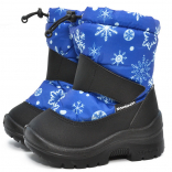 1-012-Р05 васильковые со снежинками МОНО 22-8 Nordman Mini П/сапоги Повсед Дутики Иск.мат, Нат.шерсть, ПУ (100% ПУ) Зима Муж