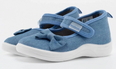 2-746-B14 Васильковый 27-2,28-2,29-2,30-1,31-1 Nordman Stars Туфли Повсед Mary Jane Текстиль, Текстиль, ПУ (100% ПУ) Лето жен