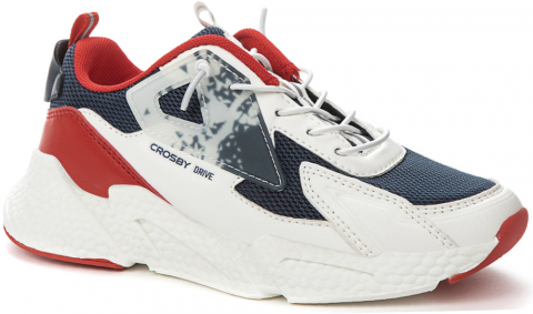 247104/10-04 белый/т.синий 33-1,34-2,35-2,36-2,37-2,38-1 Crosby П/ботинки Актив.отдых Кроссовки Иск.мат, Текстиль, ЭВА(этиленвинилацетат)/ТПР(термопла