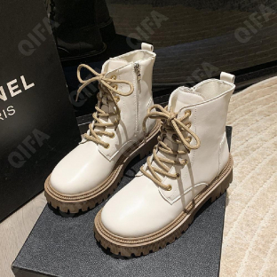 CC4177_819M-2 Беж 35-2,36-2,37-2,38-2,39-2,40-2 SF Su Fu Bai Ke Ботинки Повсед Дерби Иск.мат, Иск.мех, Резина Зима жен