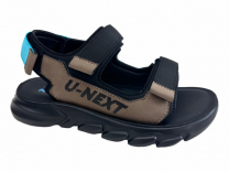 22-600A Чёрный / коричневый 32-2,33-2,34-2,35-2,36-2,37-2 Indigo kids Туфли Актив.отдых Сандалии Иск.мат, Иск.кожа, ПУ Лето Муж