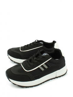 AL 14291 Чёр 36-1,37-1,38-1,39-1,40-1,41-1 Antilopa П/ботинки Актив.отдых Кроссовки Иск.мат, Текстиль, полим.мат В/О Муж