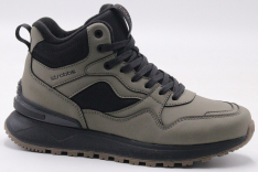 F8510-19 хаки 36-1,37-2,38-2,39-2,40-1 Strobbs Ботинки Актив.отдых Кроссовки Иск.мат, Нат.шерсть, ЭВА,Резина,ТПУ вставка Зима Муж