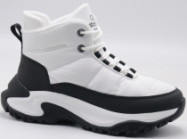 F8547-6 Бел 36-1,37-2,38-2,39-2,40-1 Strobbs Ботинки Повсед Дутики Иск.мат, Байка/Флис, ЭВА,Резина Зима жен