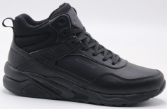 C9438-3 Чёр 41-1,42-2,43-2,44-2,45-1 Strobbs Ботинки Актив.отдых Кроссовки Нат.кожа, Нат.шерсть, ЭВА,ТПР,ТПУ вставка Зима Муж