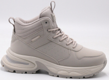 F8517-16 Беж 36-1,37-2,38-2,39-2,40-1 Strobbs Ботинки Повсед Кроссовки Нат.кожа, Иск.шерсть, ПУ,ТПУ вставка Зима жен