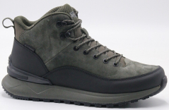 B9439-19 хаки 40-2,41-2,42-2,43-2 Strobbs Ботинки Повсед Оксфорд Нат.кожа, Нат.мех, ЭВА,Резина,ТПУ вставка Зима Муж