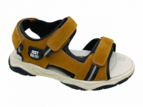 22-599A Кэмел 31-2,32-2,33-2,34-2,35-2,36-2 Indigo kids Туфли Актив.отдых Сандалии Иск.мат, Текстиль, ТЭП Лето Муж