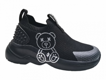 94-018C Чёр 26-2,27-2,28-2,29-2,30-2,31-2 Indigo kids П/ботинки Актив.отдых Слипоны Текстиль, Текстиль, ЭВА Лето Муж
