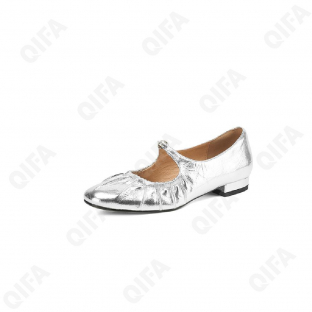CC4419_D2-6638-2 Сереб 36-1,37-1,38-2,39-1,40-1 AVILA Туфли Повсед Mary Jane Нат.кожа, Кожподклад, ТПР (TPR-Термопластичная резина) Лето жен