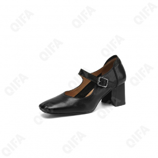 CC4419_D2-6630-1 Чёр 36-1,37-1,38-2,39-1,40-1 AVILA Туфли Повсед Mary Jane Нат.кожа, Кожподклад, ТПР (TPR-Термопластичная резина) Лето жен