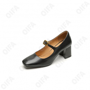 CC4419_D2-7792-1 Чёр 36-1,37-1,38-2,39-1,40-1 AVILA Туфли Повсед Mary Jane Нат.кожа, Кожподклад, ТПР (TPR-Термопластичная резина) Лето жен