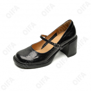 CC4419_D2-6688-1 Чёр 36-1,37-1,38-2,39-1,40-1 AVILA Туфли Повсед Mary Jane Нат.кожа, Кожподклад, Резина Лето жен