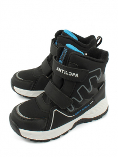 AL 12712 Чёр 30-1,31-1,32-1,33-1,34-1,35-1 Antilopa Ботинки Повсед Оксфорд Иск.мат, Нат.шерсть, полим.мат Зима Муж