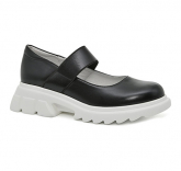 222T-G6-3231 Чёр 33-1,34-1,35-1,36-1,37-1,38-1 Qwest Туфли Школа Mary Jane Иск.мат, Кожподклад, ПУ Лето жен
