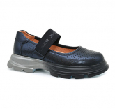 222T-Z1-3170 Син 33-1,34-1,35-1,36-1,37-1,38-1 Qwest Туфли Школа Mary Jane Иск.мат, Кожподклад, ПУ Лето жен