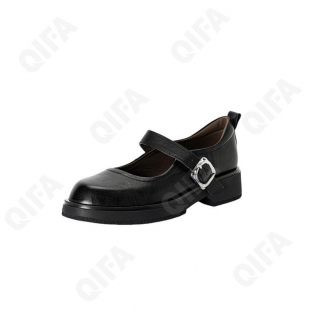 CC4419_D16-8372-1 Чёр 36-1,37-1,38-2,39-1,40-1 AVILA Туфли Повсед Mary Jane Нат.кожа, Кожподклад, Резина Лето жен