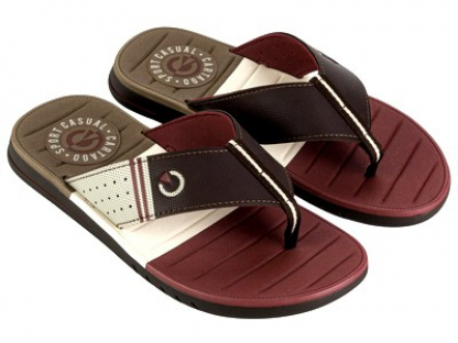 11333-AS598 Кор 39/40-1,41/42-1,43-2,44-3,45-3,46-2 Zaxy Туфли Пляж Вьетнамки Иск.мат, Без подклада, ПВХ Лето Муж