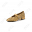 CC4419_D7-F2307-1-2 Жёл 36-1,37-1,38-2,39-1,40-1 AVILA Туфли Повсед Mary Jane Нат.кожа, Иск.кожа, ТПР (TPR-Термопластичная резина) Лето жен