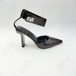 CC4415_L2883-E912-4 Темно-коричневый 36-1,37-2,38-3,39-2,40-2 AVILA Туфли Повсед Ankle Strap Иск.мат, Иск.кожа, Резина Лето жен